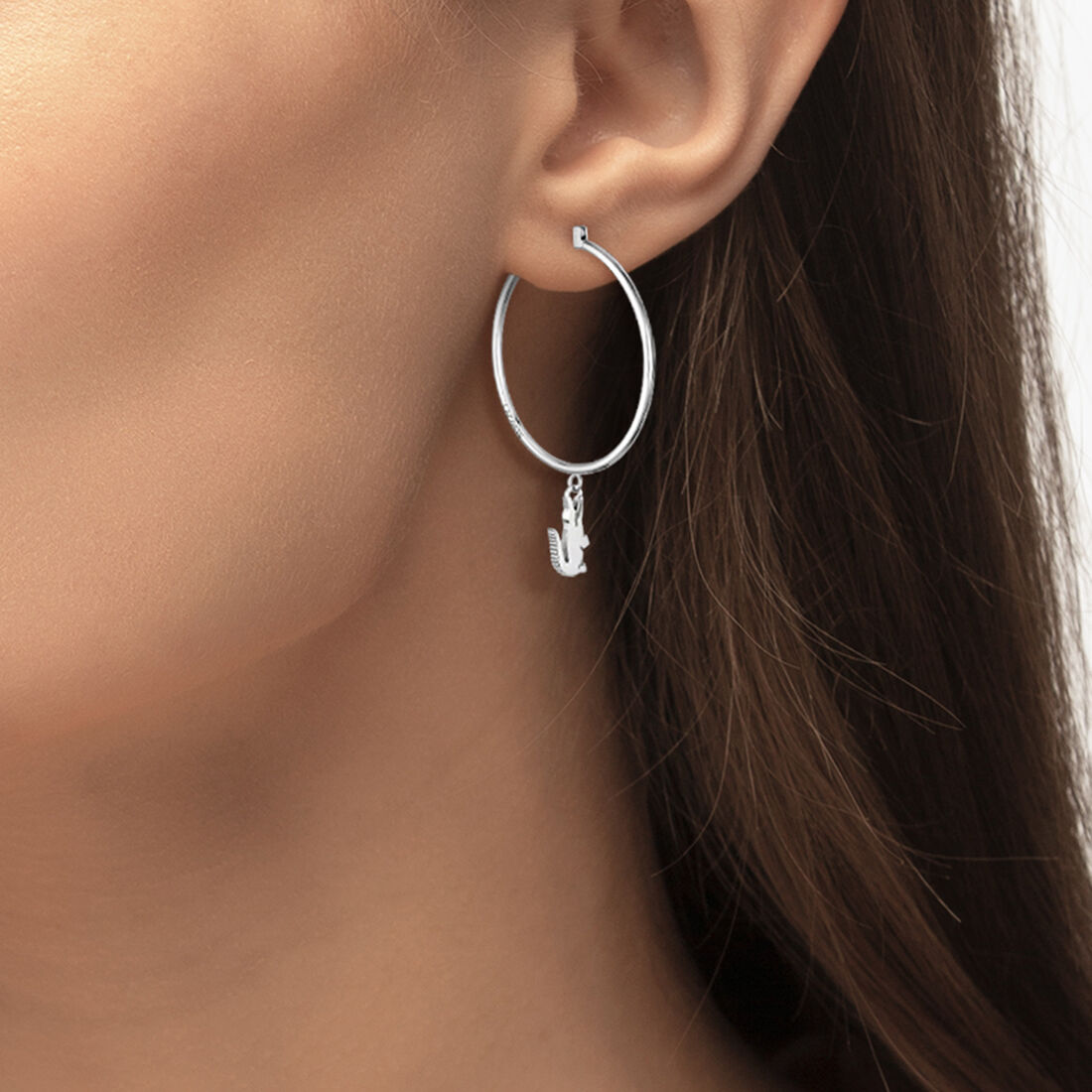 Crocodile Unisex Earrings null - 2040375-STNSTL