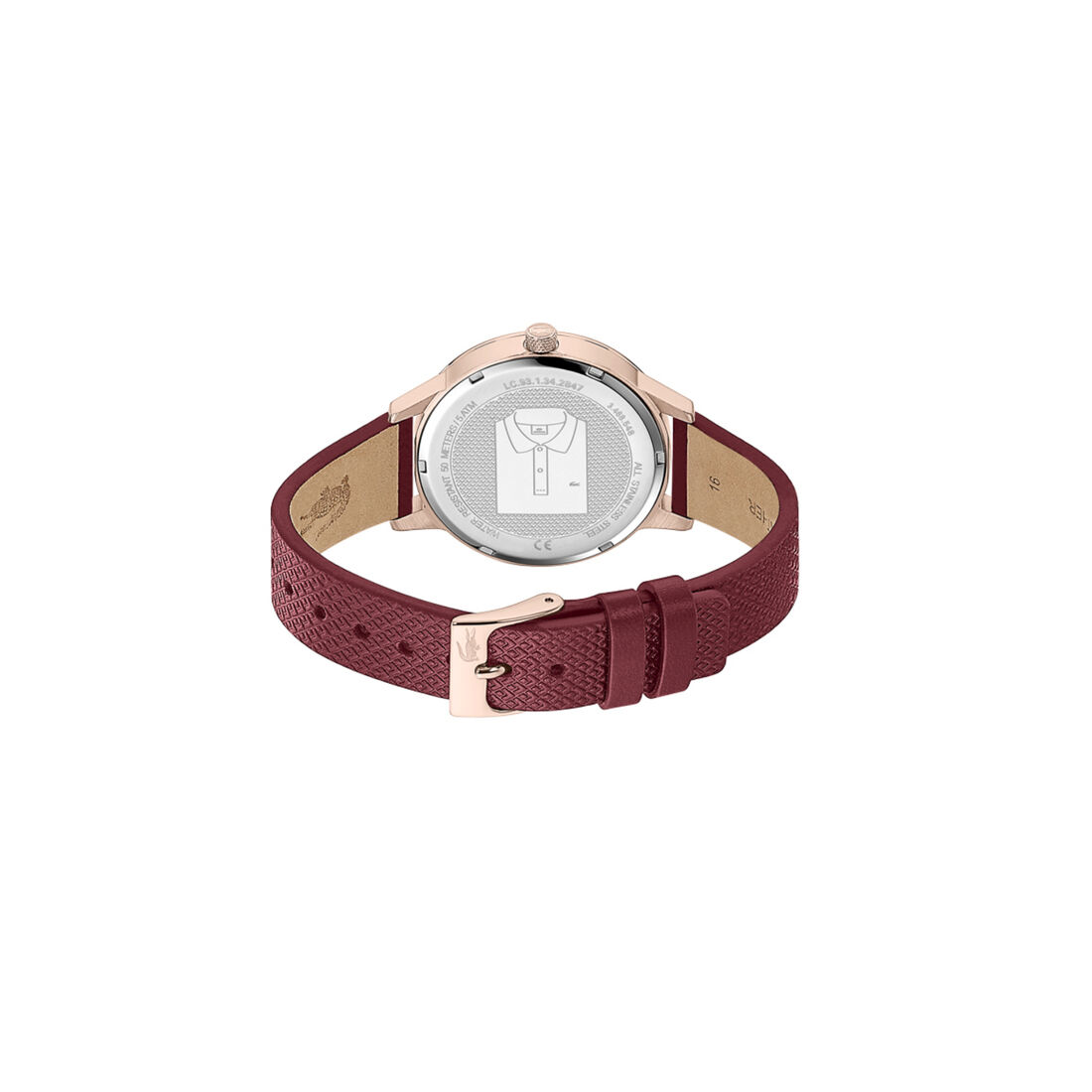 Lacoste Lacoste.12.12 Womens Burgundy Dial Watch Lacoste Lacoste.12.12 Womens Burgundy Dial Watch