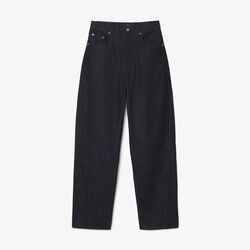 lacoste runway oversized indigo denim jeans