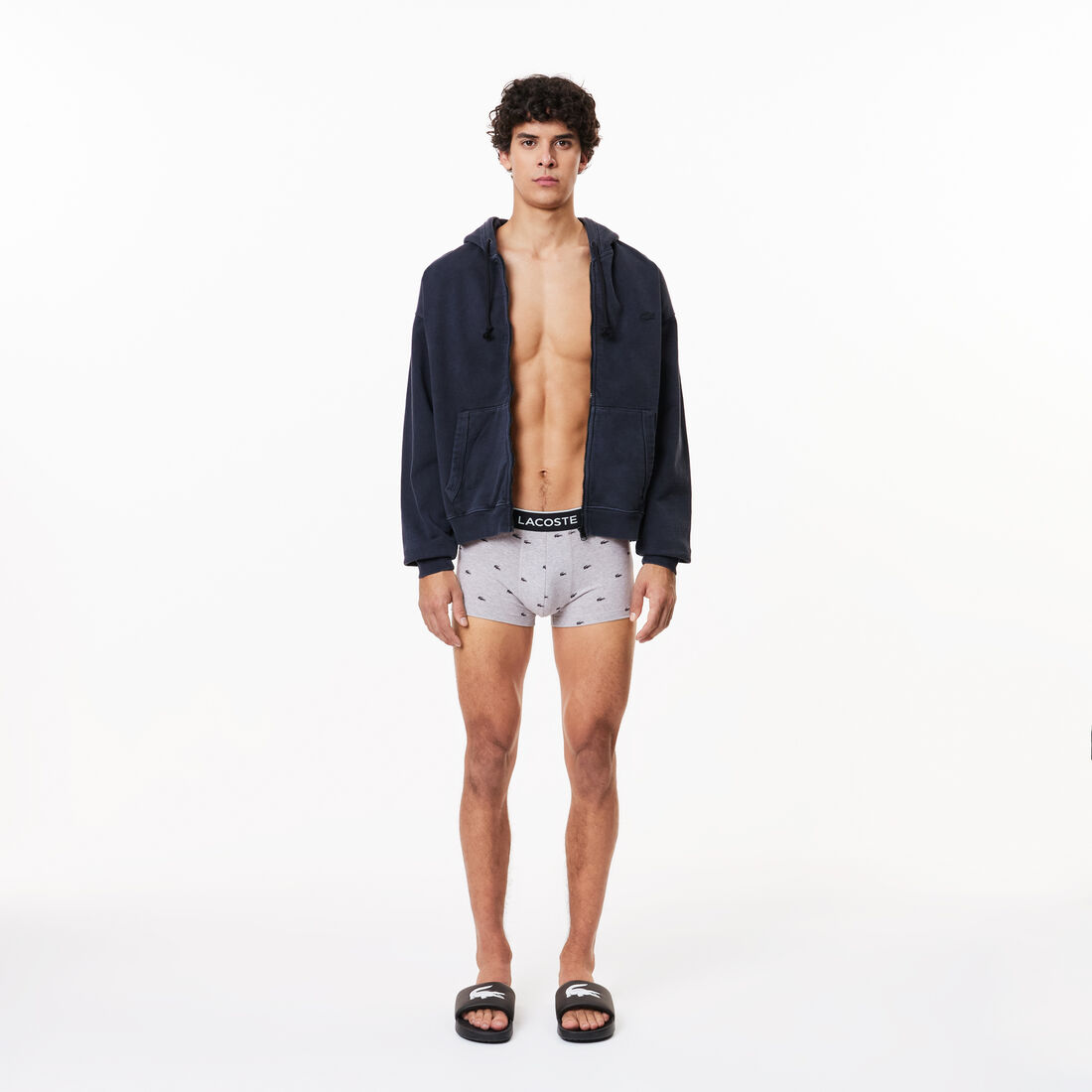 طقم بوكسر كاجوال أسود، 3 قطع Pack Of 3 Casual Signature Trunk - 5H3411-00-VDP