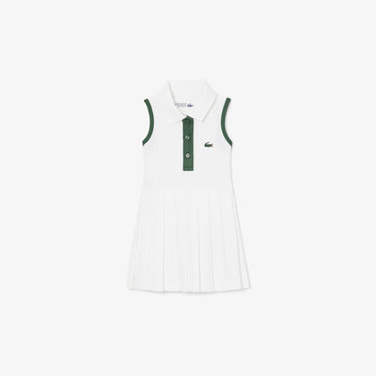 lacoste sleeveless petit pique dress
