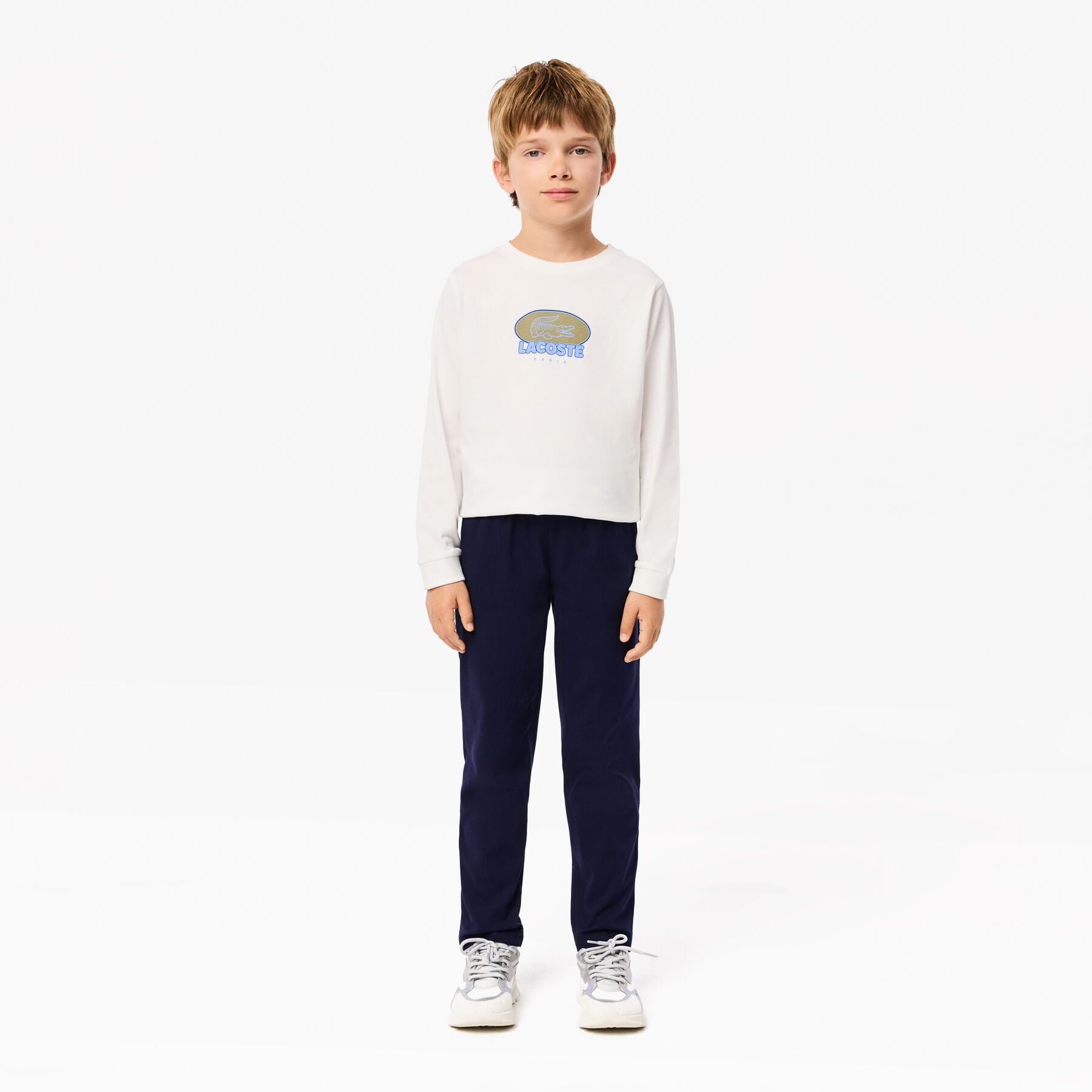 Boys' Lacoste Stretch Cotton Gabardine Chinos Boys' Lacoste Stretch Cotton Gabardine Chinos - HJ9701-00-166