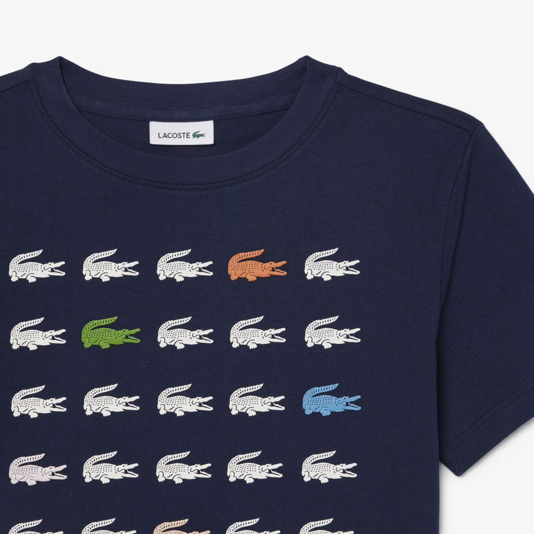 Crocodile Print Cotton T-shirt Crocodile Print Cotton T-shirt - TJ7369-00-166