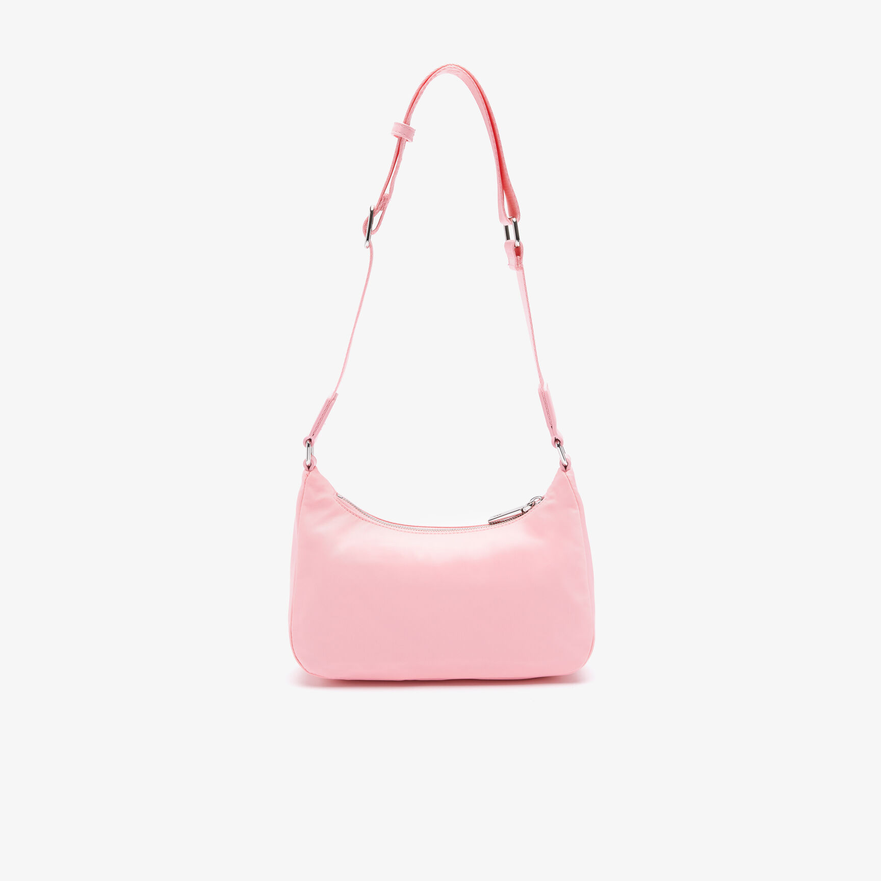 حقيبة كتف نايلون بحلية تمساح وحمالة بشعار الماركة للجنسين