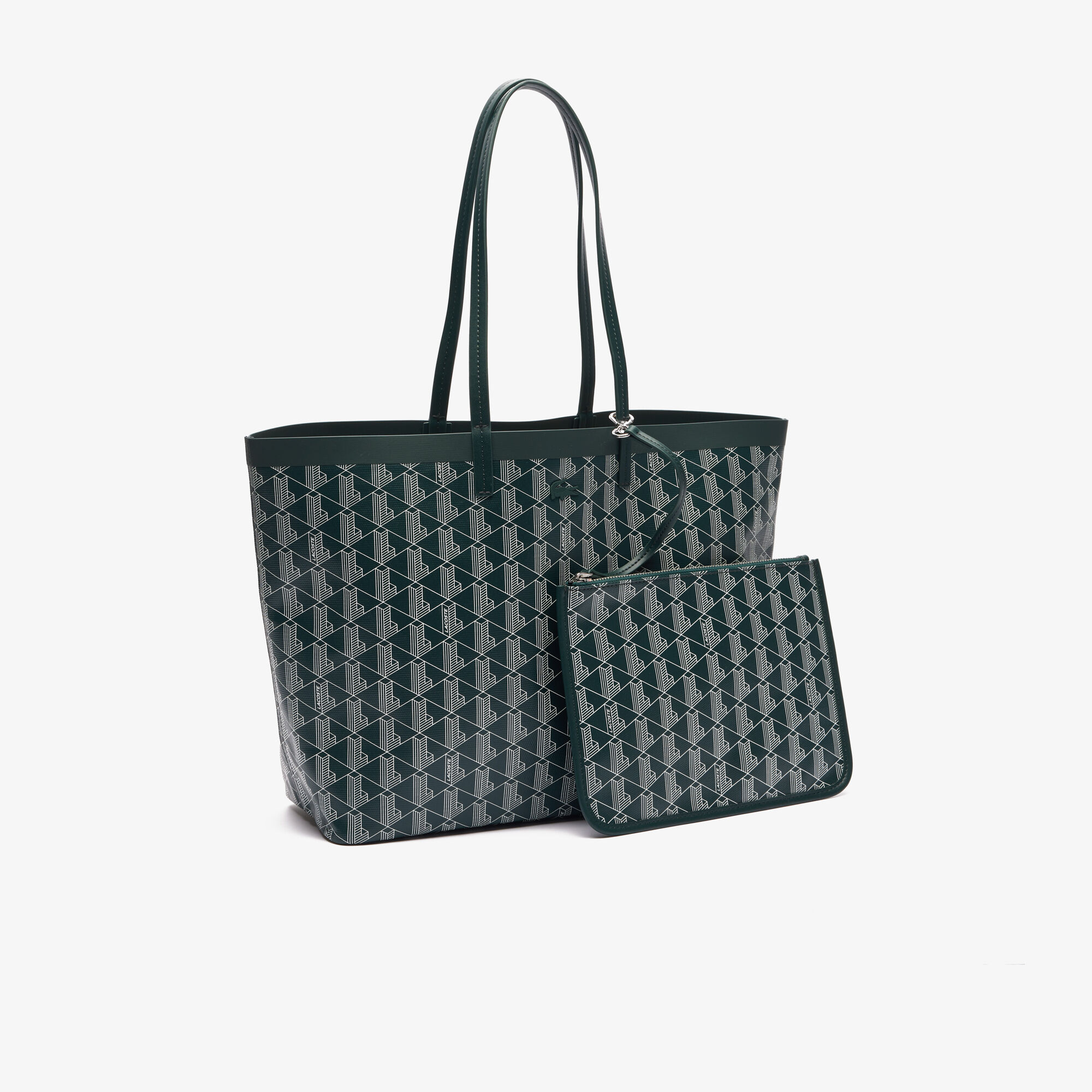 Zely Tote with Removable Pouch, Green | LACOSTE UAE