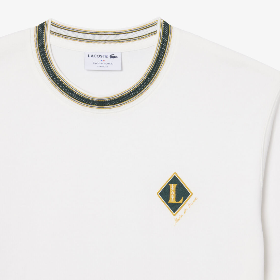 French Made Badge Accent Striped T-shirt - TH8611-00-70V