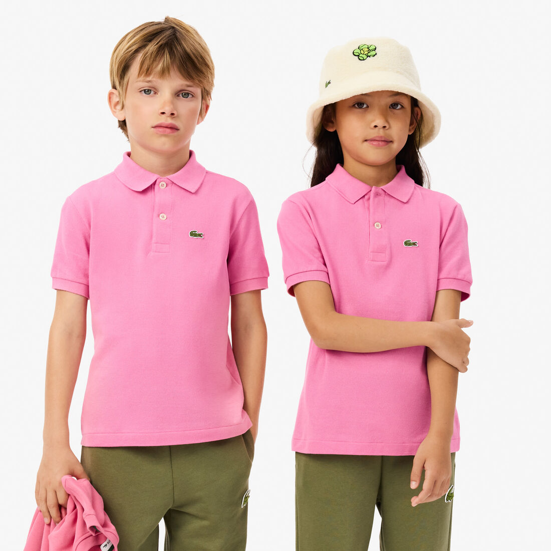 Kids' Monochrome Pique Polo Shirt - PJ2909-00-2R3