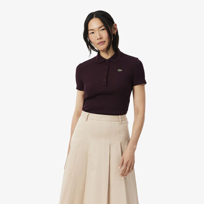 lacoste slim fit l 12 d ribbed cotton polo shirt