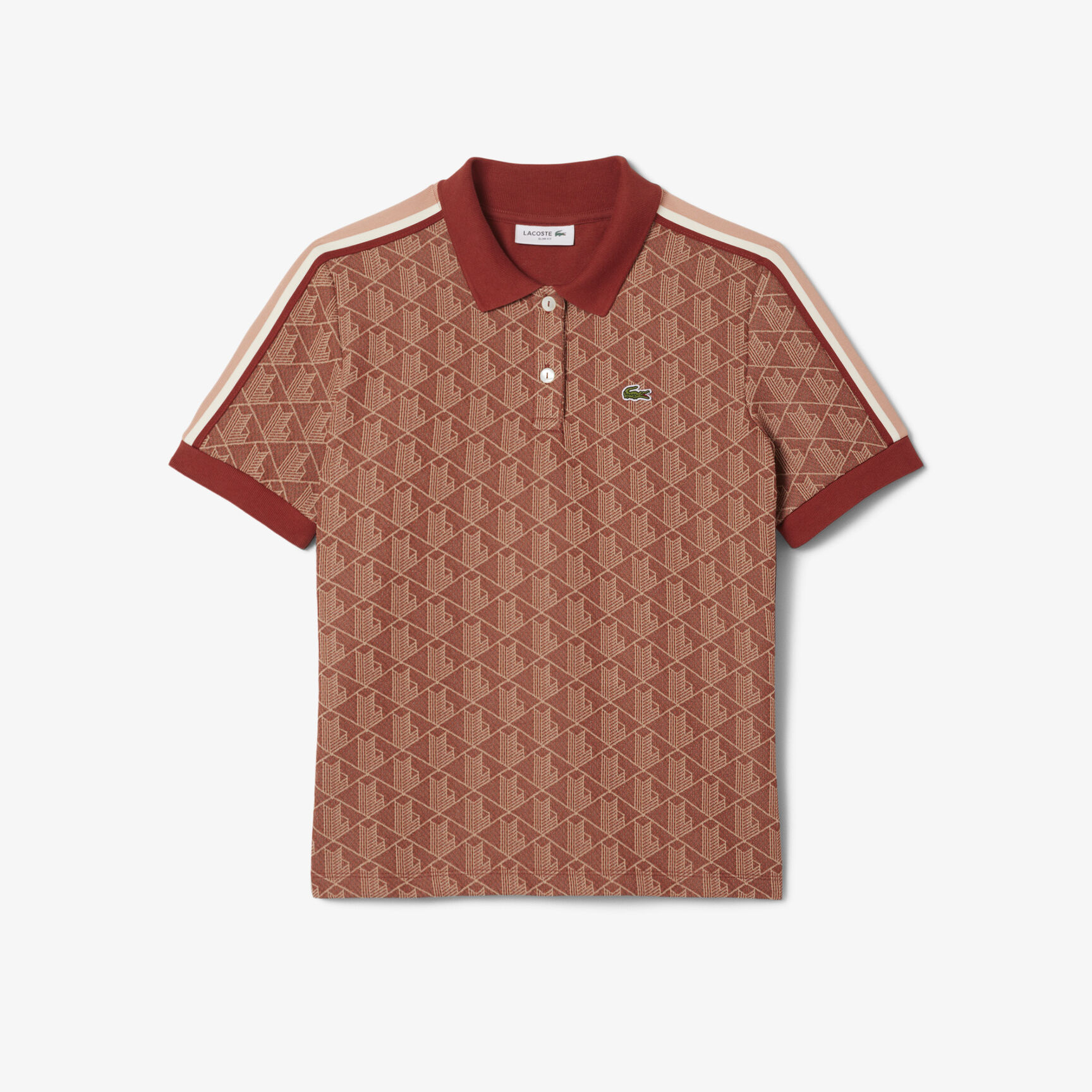 Slim Fit Monogram Jacquard Polo Shirt - DF3364-00-GTI