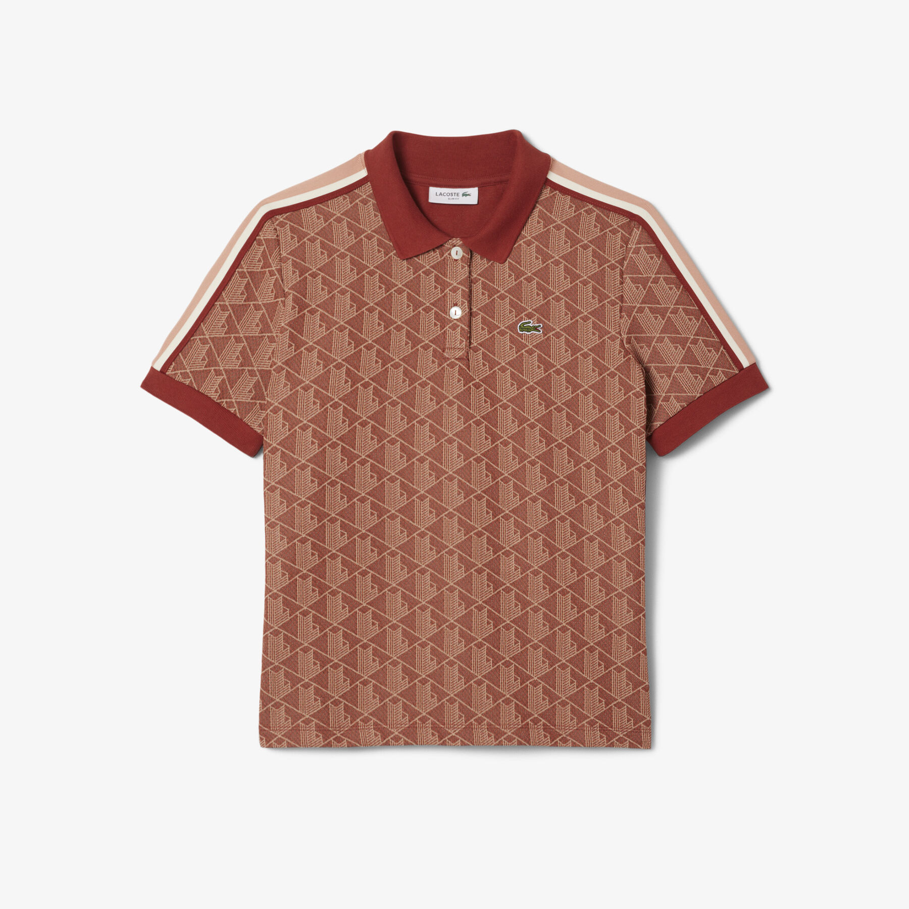 Slim Fit Monogram Jacquard Polo Shirt lacoste slim fit monogram jacquard polo shirt