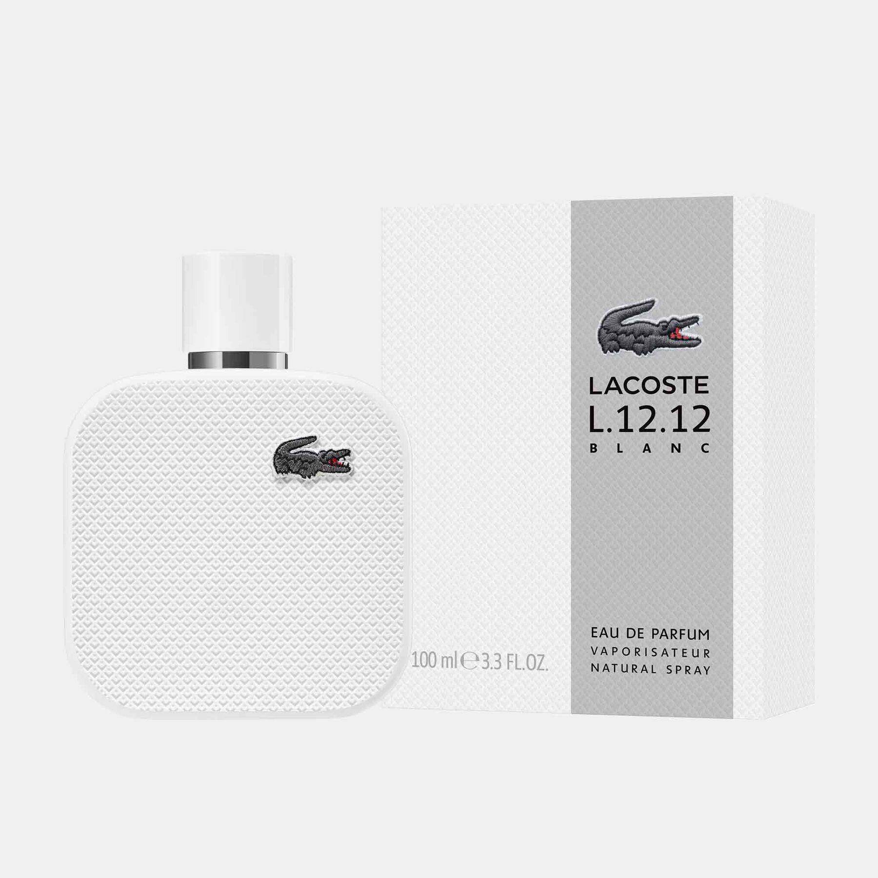 رجالي L.12.12 Blanc Eau de Parfum 100ml لاكوست رجالي l 12 12 blanc eau de parfum 100ml