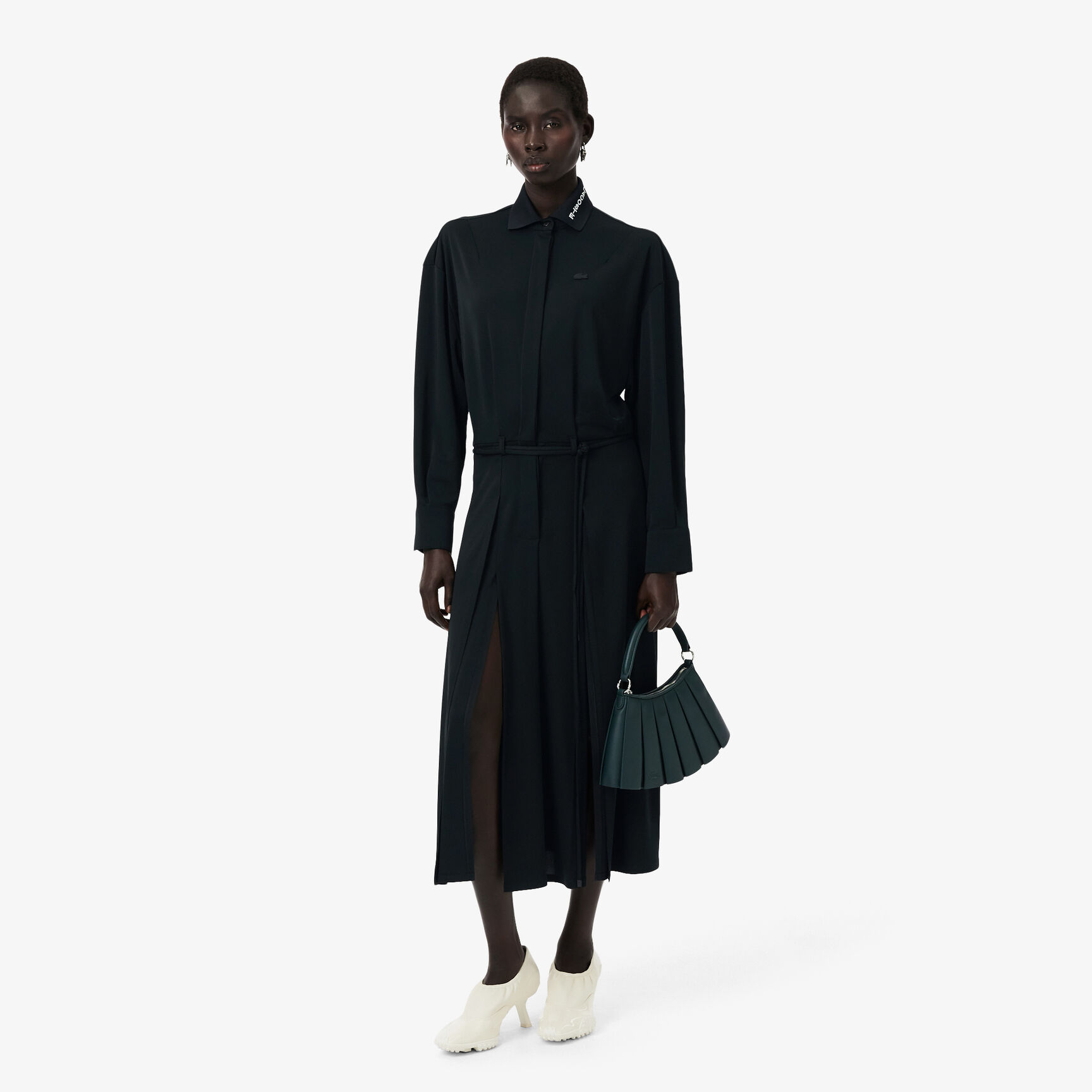 Runway Pleated Polo Maxi Dress Runway Pleated Polo Maxi Dress - EF3623-00-GJP