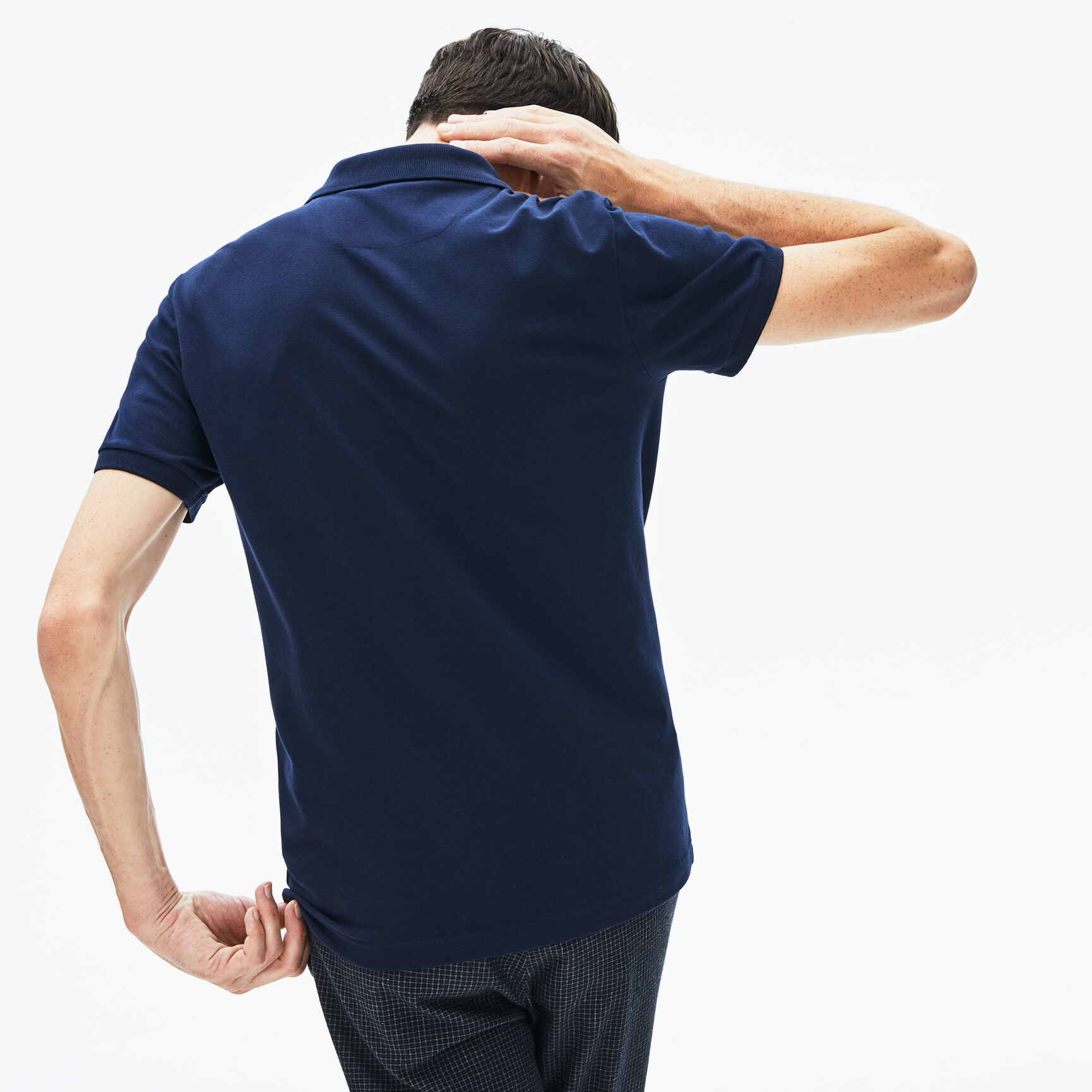 Men's Lacoste Slim Fit Multicoloured Signature Stretch Piqué Polo Shirt Men's Lacoste Slim Fit Multicoloured Signature Stretch Piqué Polo Shirt