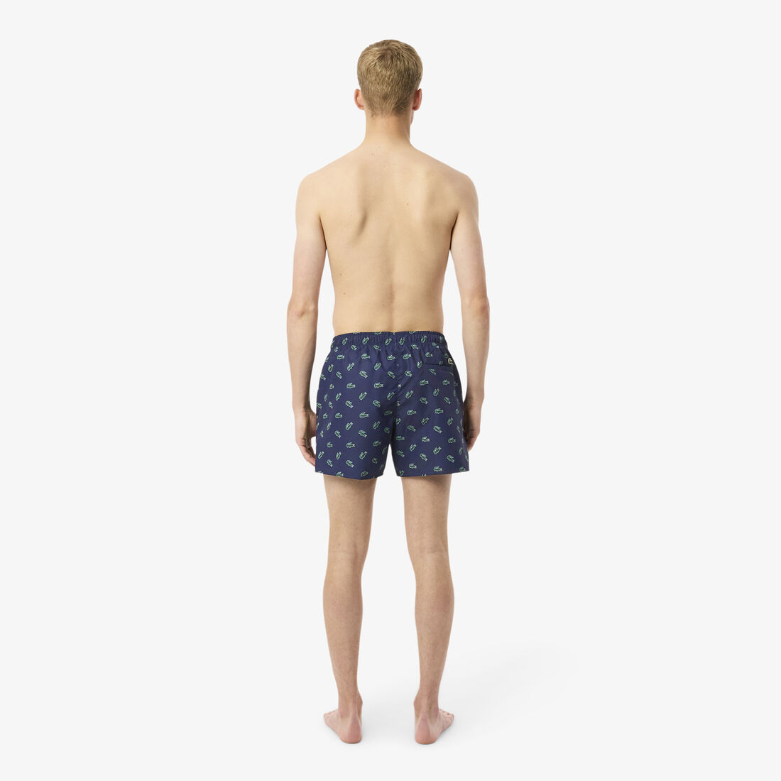 شورت سباحة بطبعة تمساح Crocodile Print Swim Trunks - MH7188-00-QRN