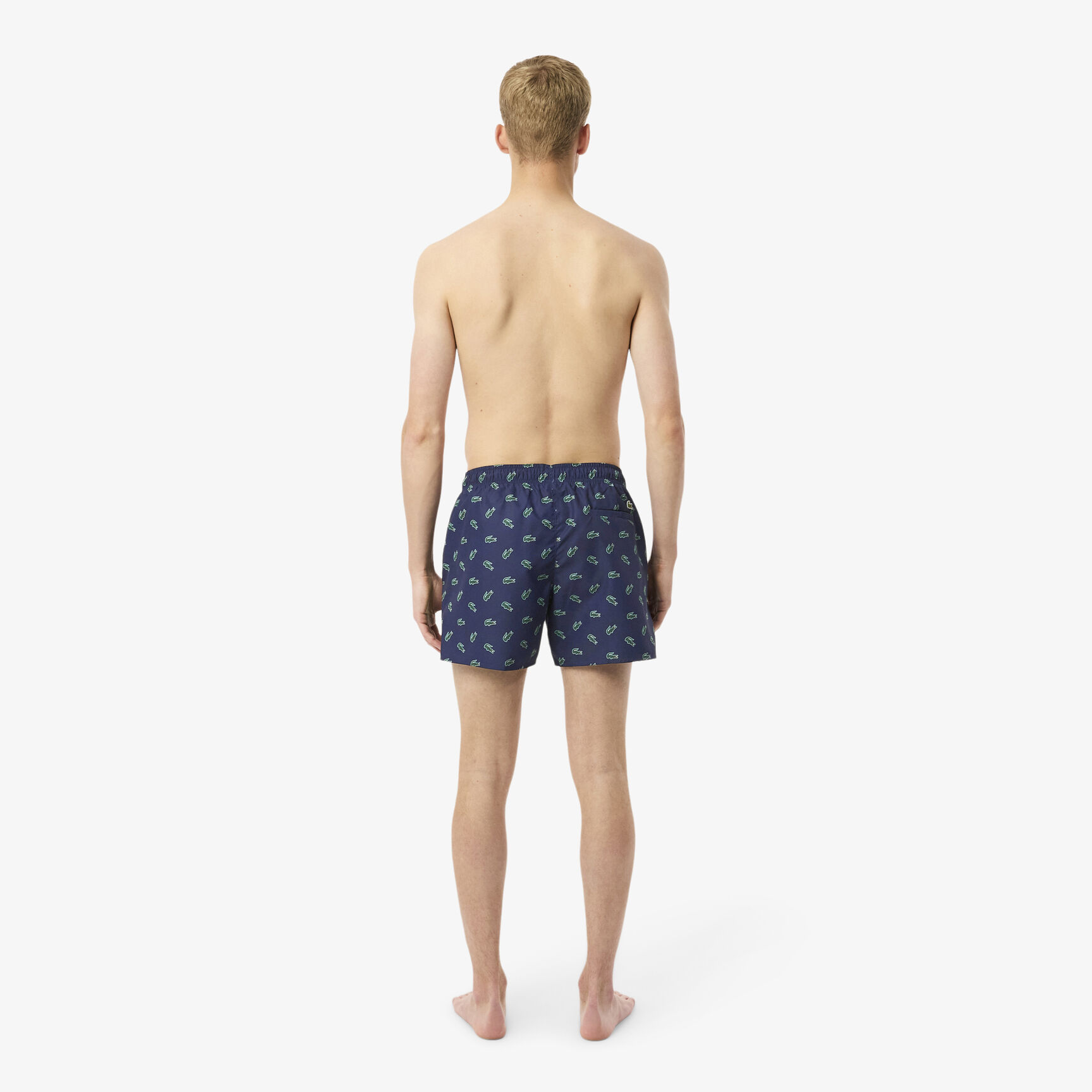 شورت سباحة بطبعة تمساح Crocodile Print Swim Trunks - MH7188-00-QRN