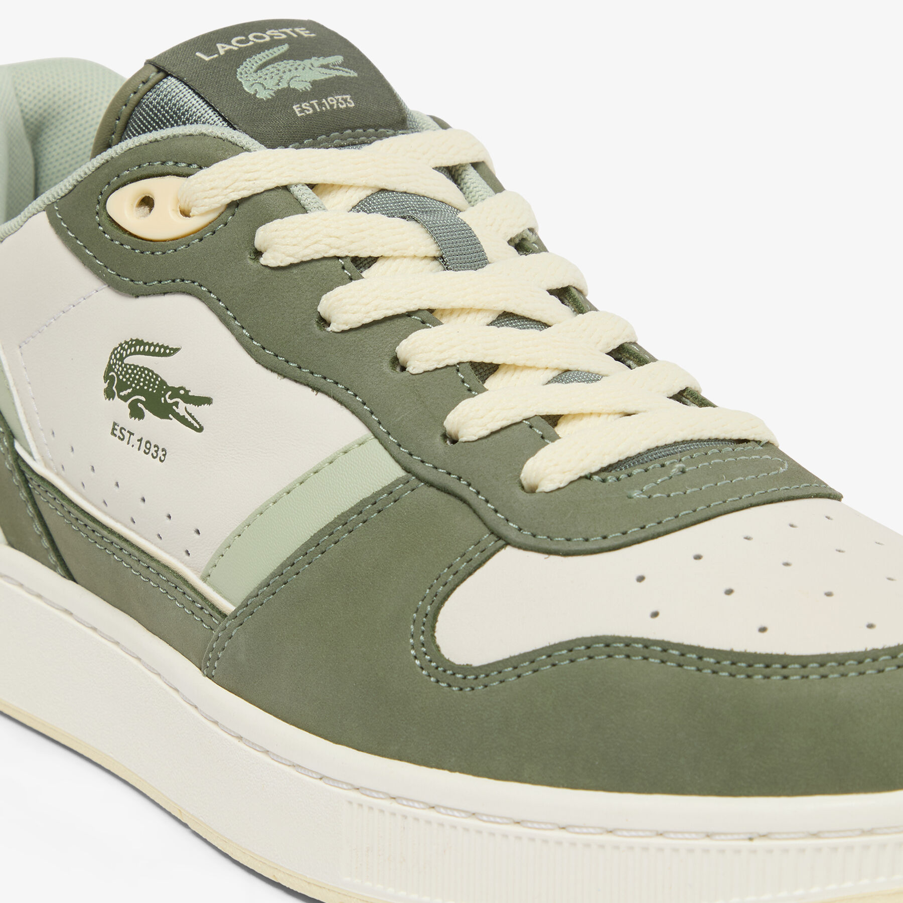lacoste men s t clip set leather sneakers