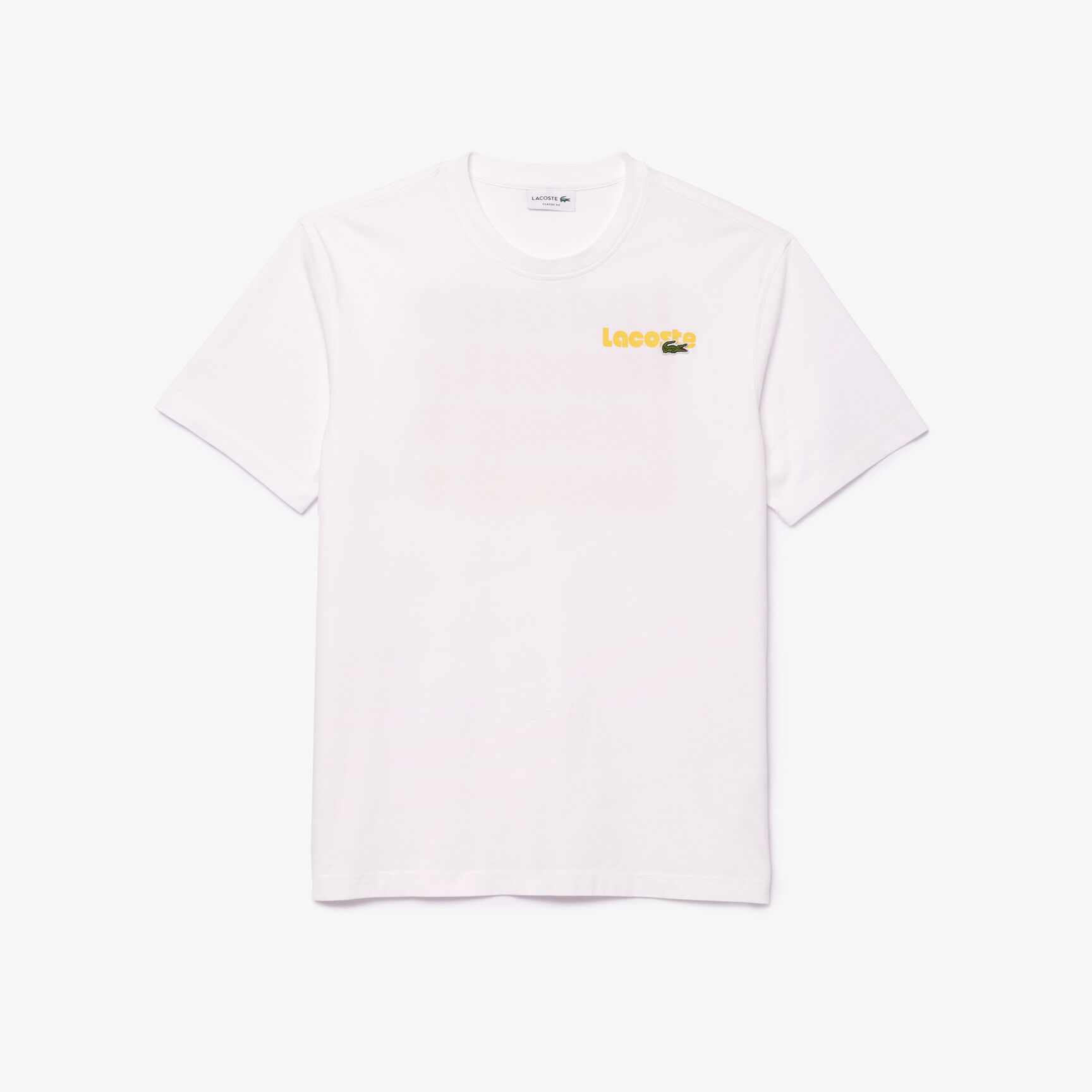 Washed Effect Ombré Lacoste Print T-shirt Washed Effect Ombré Lacoste Print T-shirt - TH7544-00-001