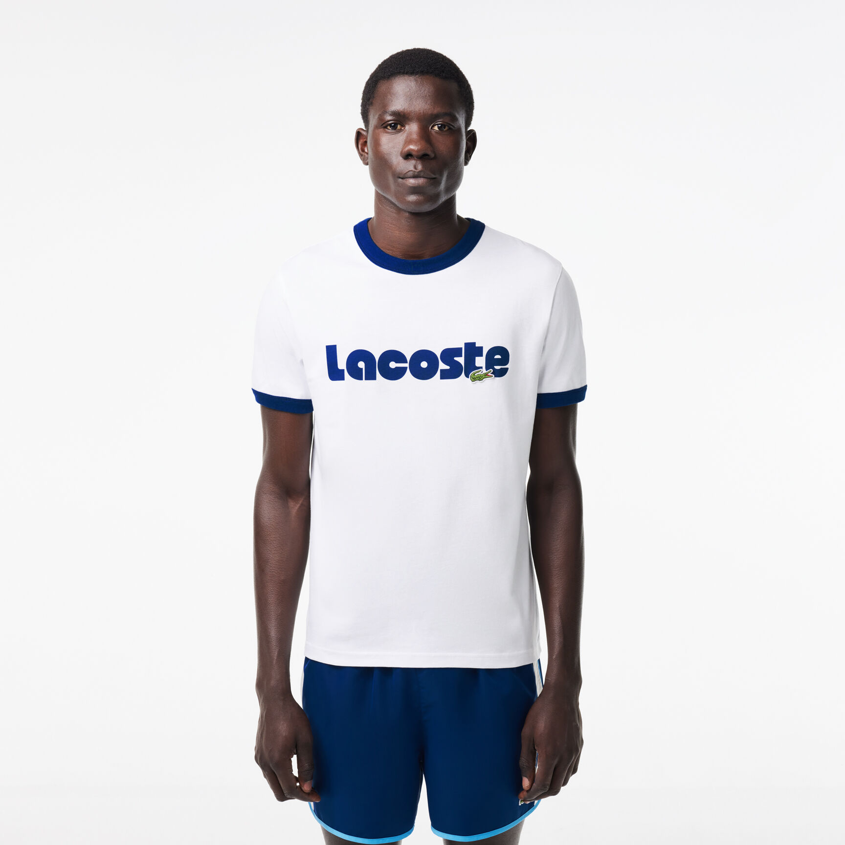 Lacoste Print Contrast Accent T-shirt Lacoste Print Contrast Accent T-shirt - TH7531-00-F2F