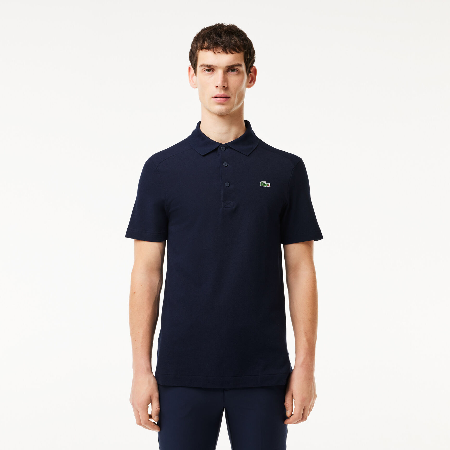تي شيرت بولو بياقة بلون مغاير وقَصّة عادية من مجموعة سمارت باريس Men's Lacoste SPORT Organic Cotton Pique Golf Polo - DH9309-00-423