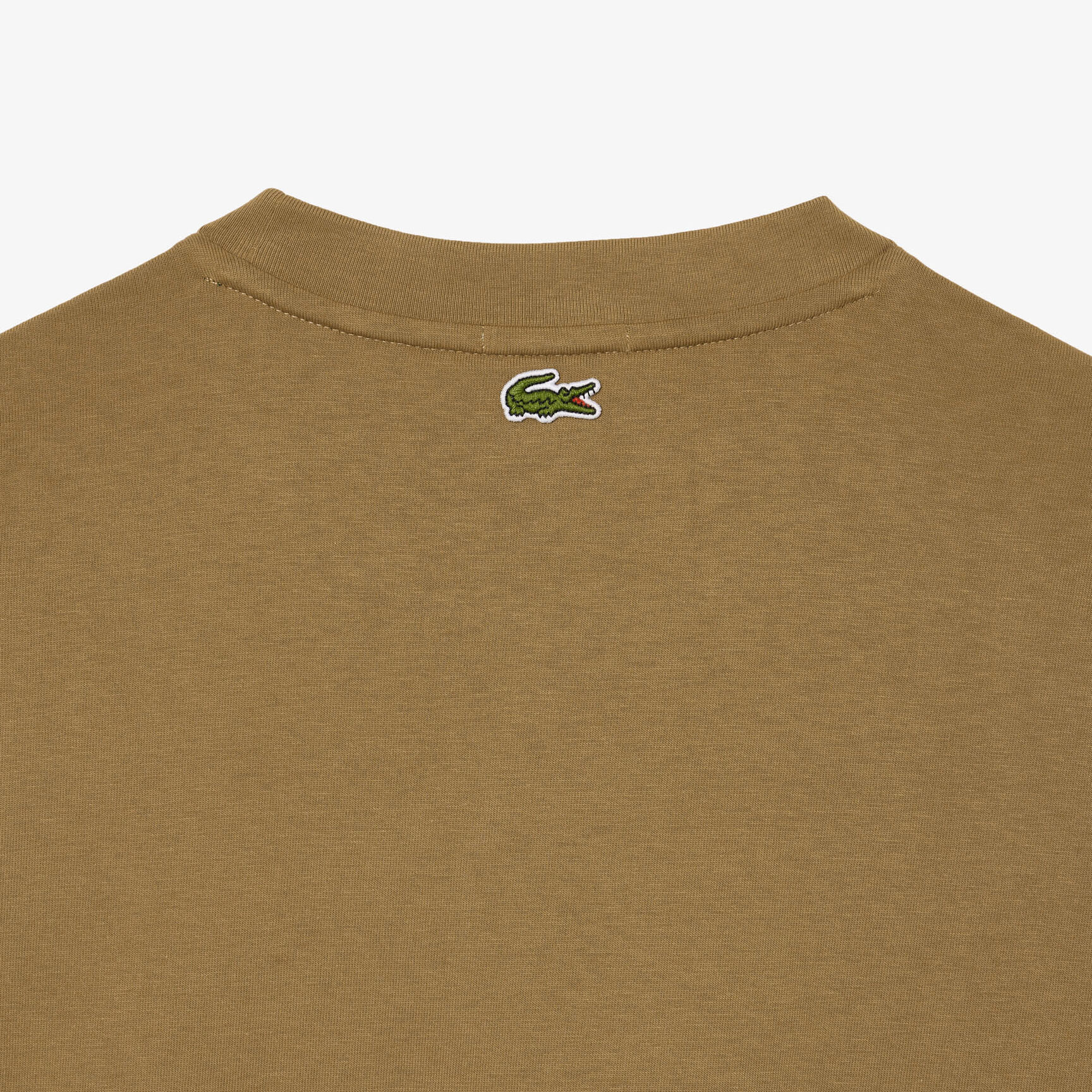 تيشيرت قطن عضوي بقصة فضفاضة وشعار تمساح كبير للجنسين Unisex Loose Fit Large Crocodile Organic Cotton T-shirt - TH0062-00-SIX