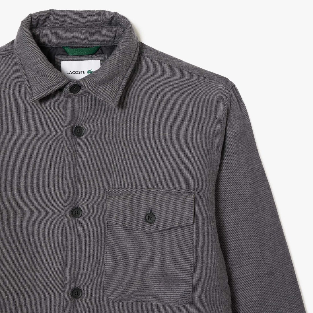 قميص بوبلين قطن مطاطي بقصة ضيقة Quilted Large Croc Overshirt - CH5505-00-031