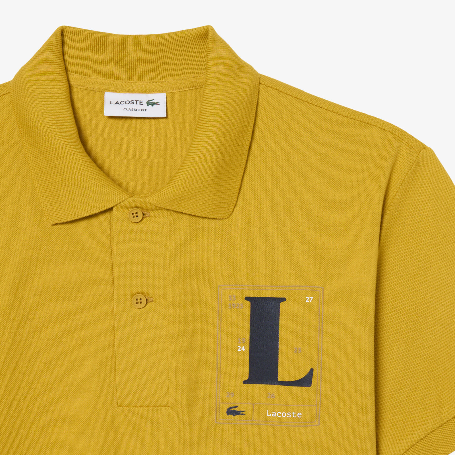 Classic Fit Printed Petit Pique Polo Shirt lacoste classic fit printed petit pique polo shirt