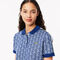 فستان بولو بقصة ضيقة من قماش الجاكارد المزين بشعار لاكوست Slim Fit Monogram Polo Dress - EF2655-00-6LE