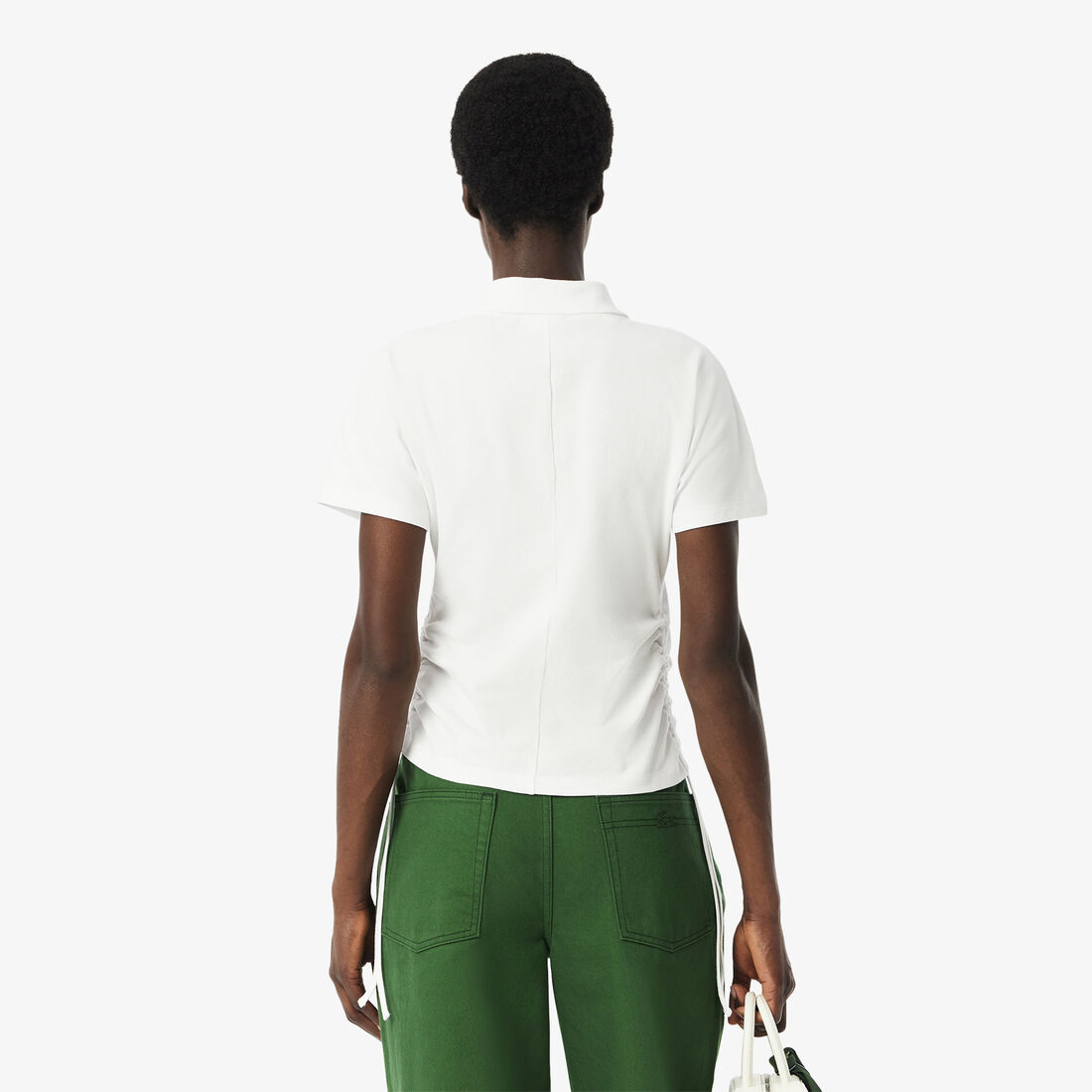 قميص بولو بيكيه بقصة ضيقة وقابل للتعديل Slim Fit Adjustable Pique Polo Shirt - PF9589-00-001