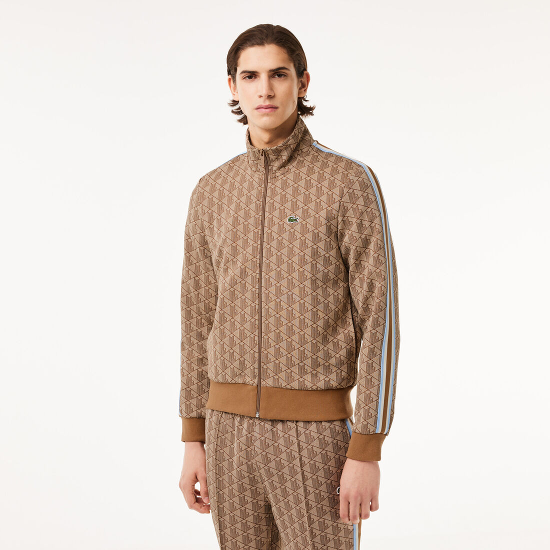 Paris Jacquard Monogram Zipped Sweatshirt - SH1368-00-IRP