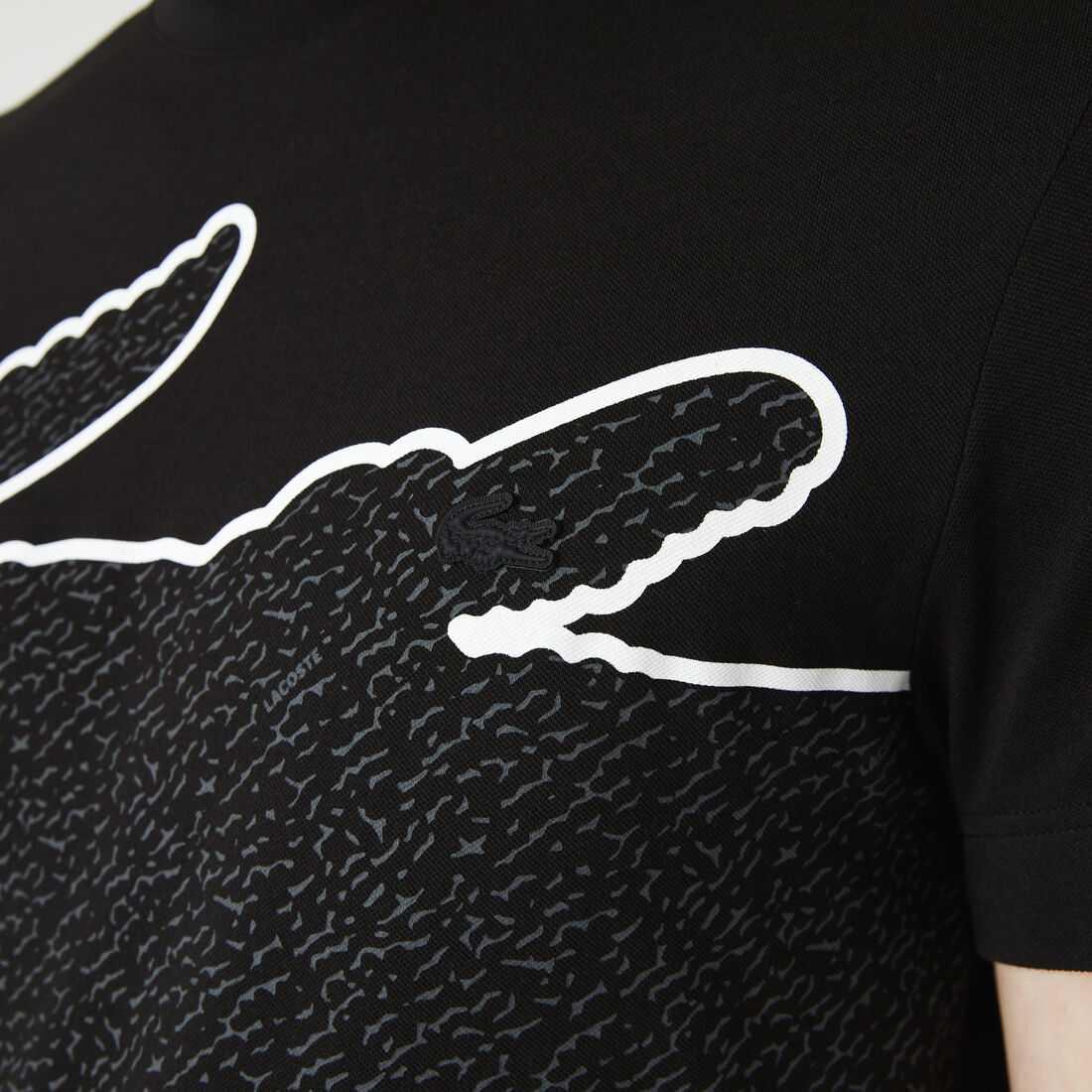 تيشيرت مزيج قطن بيكيه بفتحة رقبة مستديرة للرجال تيشيرت مزيج قطن بيكيه بفتحة رقبة مستديرة للرجال