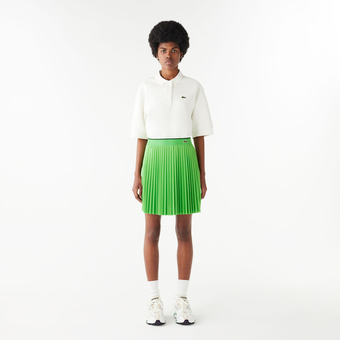 Short Pleated Elastic Waist Skirt - JF2701-00-IXU