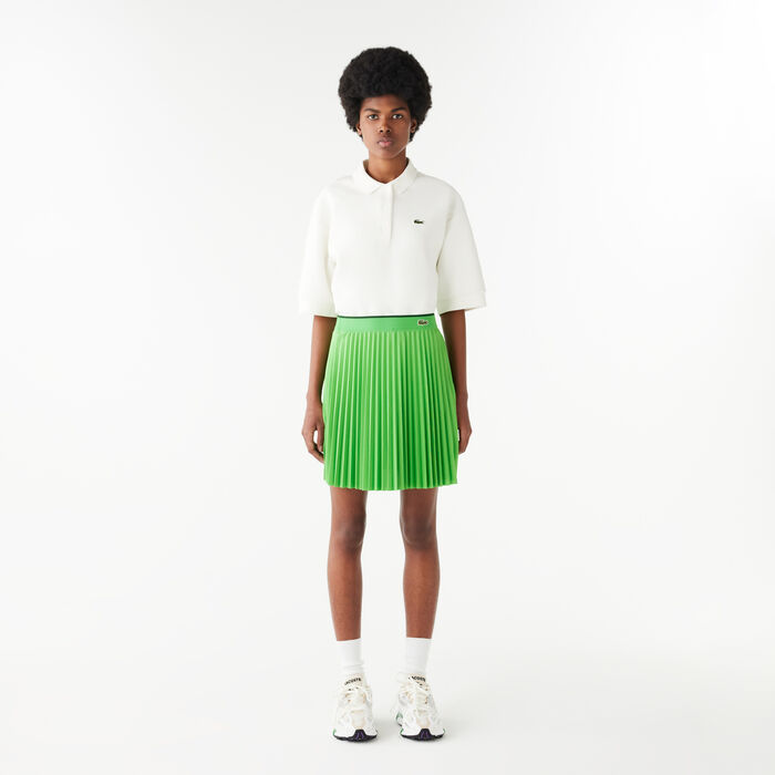 Short Pleated Elastic Waist Skirt - JF2701-00-IXU