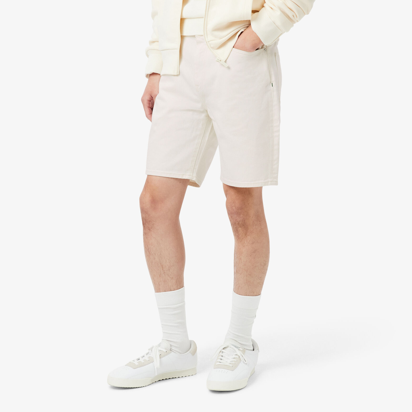 Straight Fit Denim Bermuda Shorts Straight Fit Denim Bermuda Shorts - FH9932-00-70V