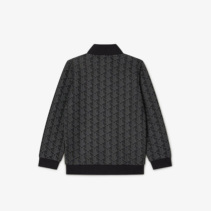 High Neck Zip-up Paris Monogram Sweatshirt