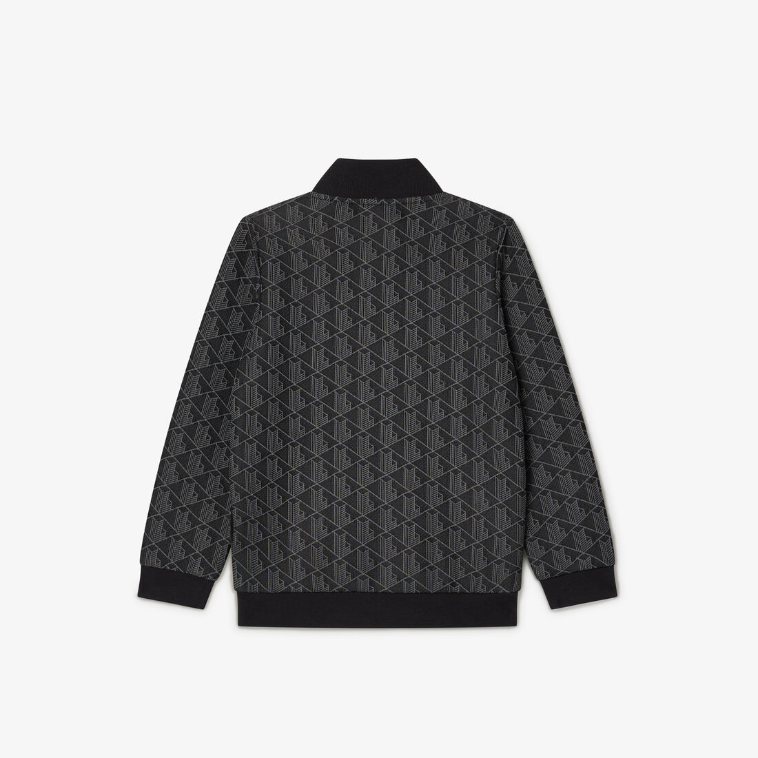 سويت شيرت باريس مونوغرام برقبة عالية وسحاب High Neck Zip-Up Paris Monogram Sweatshirt - SJ1233-00-4PC