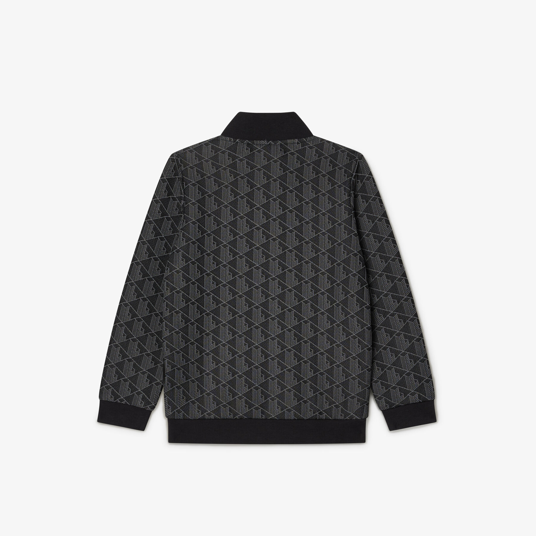 سويت شيرت باريس مونوغرام برقبة عالية وسحاب High Neck Zip-Up Paris Monogram Sweatshirt - SJ1233-00-4PC