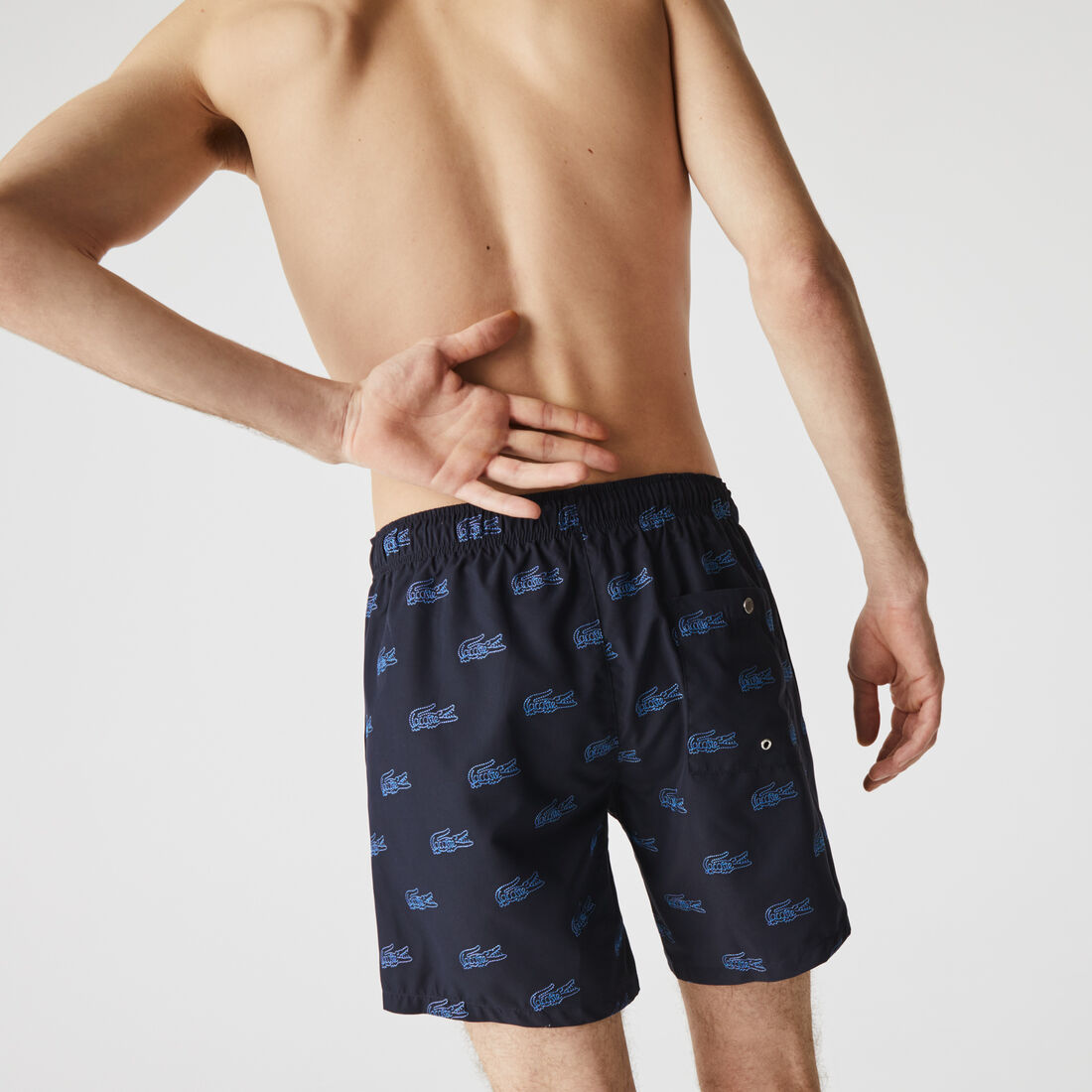 Men’s Embroidered Crocodile Design Swimming Trunks Men’s Embroidered Crocodile Design Swimming Trunks