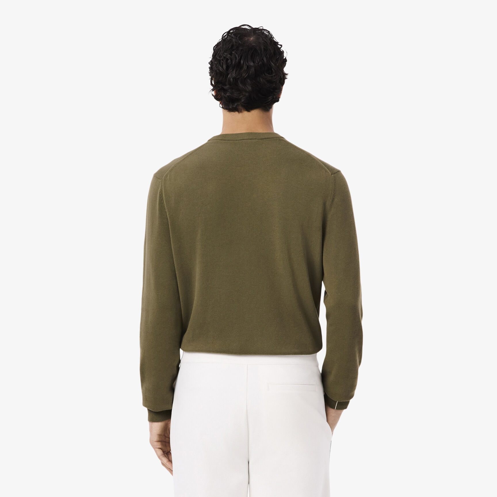 Monochrome Crew Neck Cotton Sweater - AH1985-00-E9F