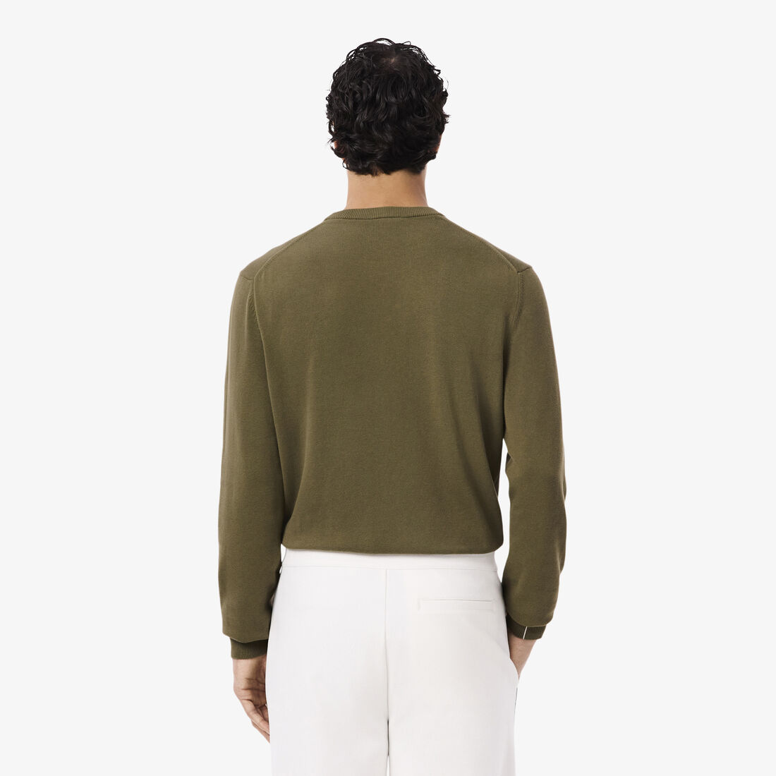 Monochrome Crew Neck Cotton Sweater Monochrome Crew Neck Cotton Sweater - AH1985-00-E9F