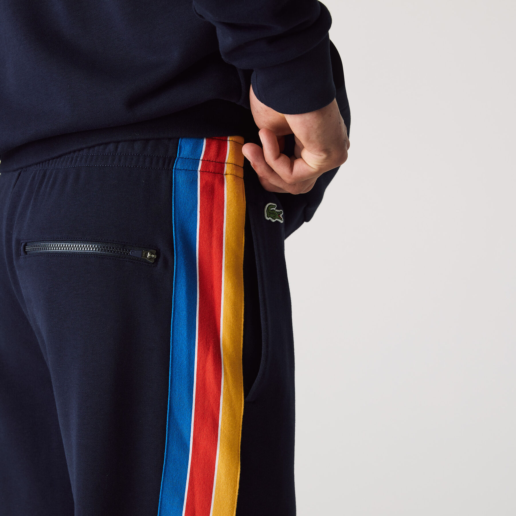 Men's Lacoste SPORT Contrast Band Cotton Jogging Pants men s lacoste sport contrast band cotton jogging pants
