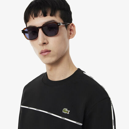 Logo Trim Fleece Sweatshirt