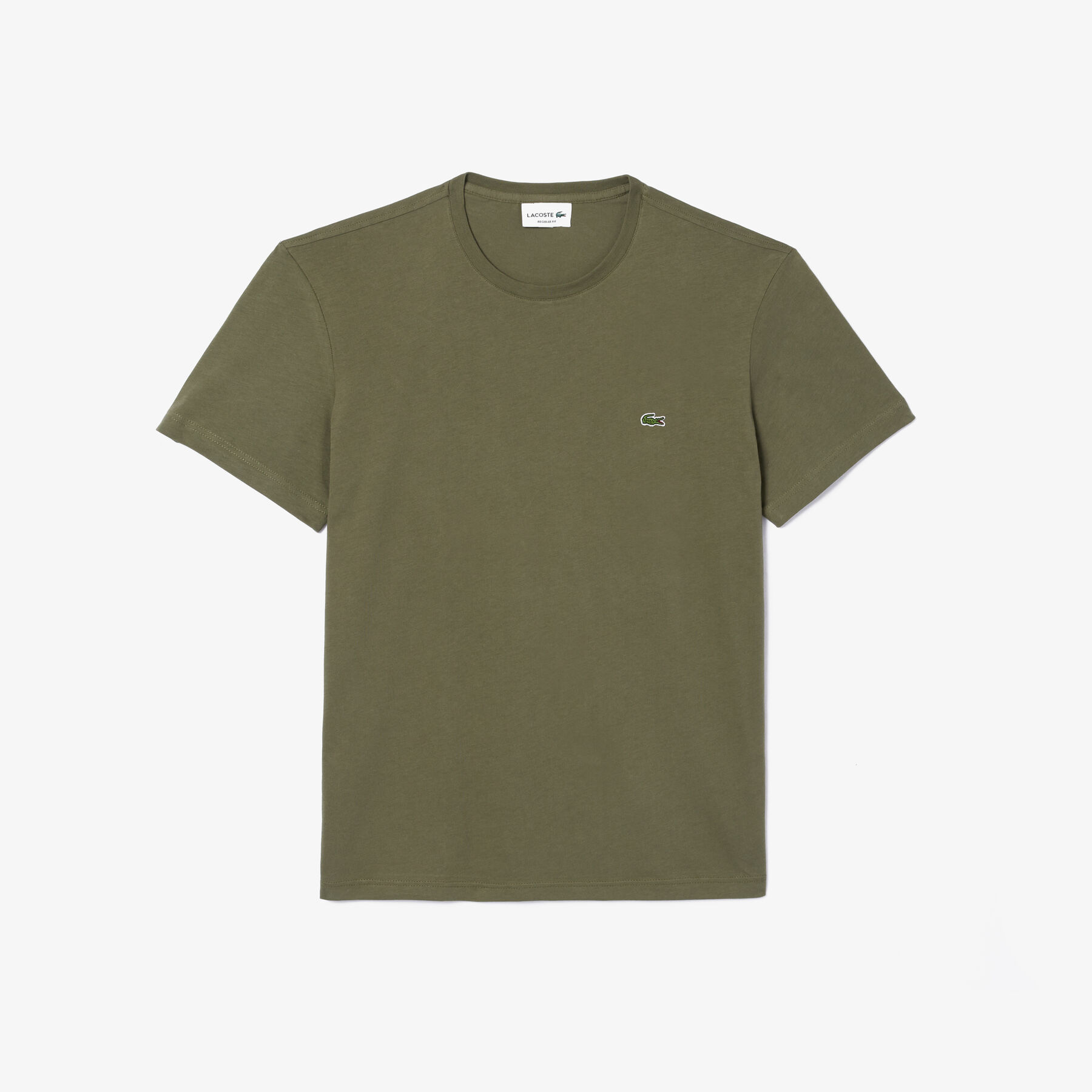 تيشيرت قطني أحادي اللون برقبة دائرية Men's Crew Neck Cotton T-shirt - TH2038-00-316