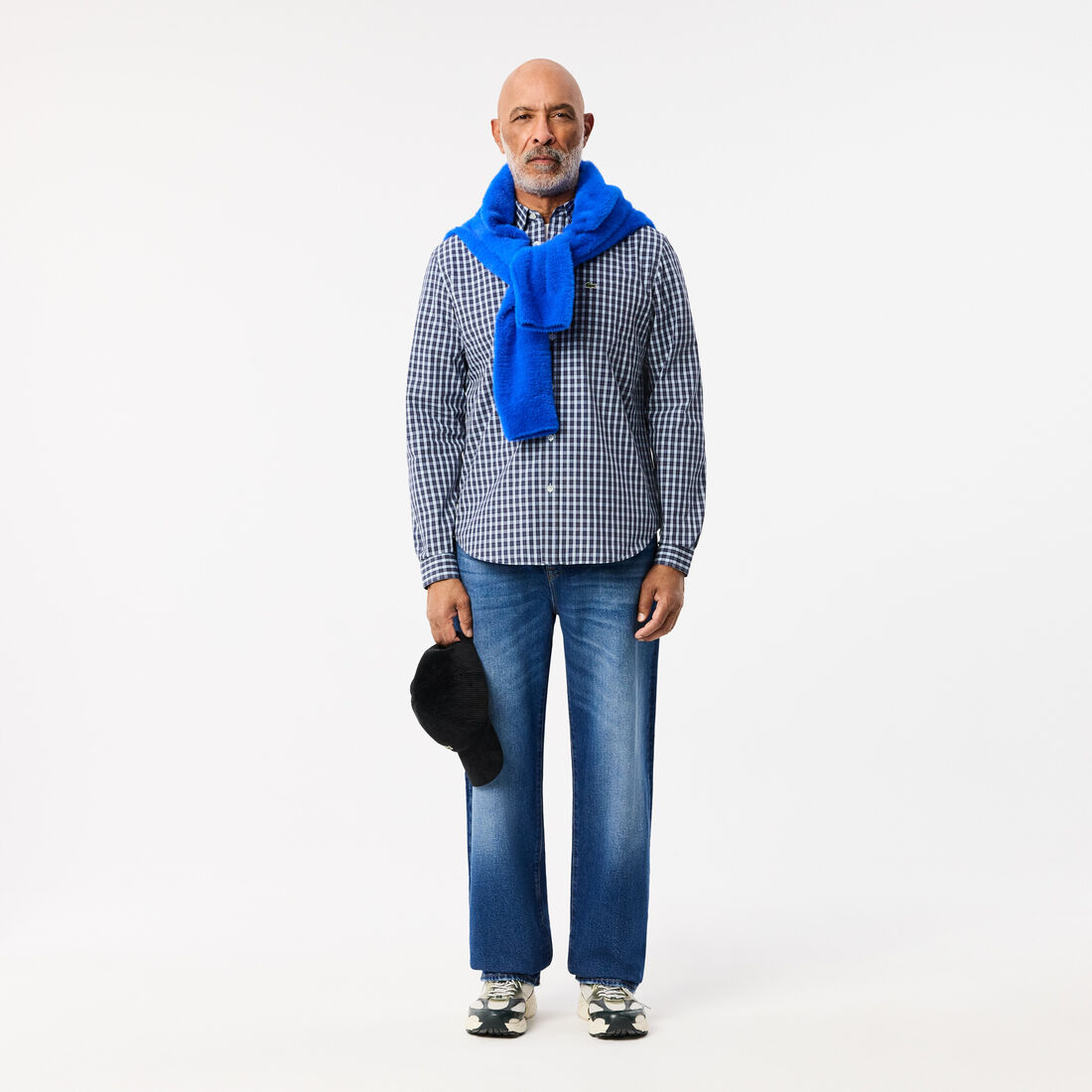 قميص بوبلين مربع Checked Poplin Shirt - CH6981-00-QRN