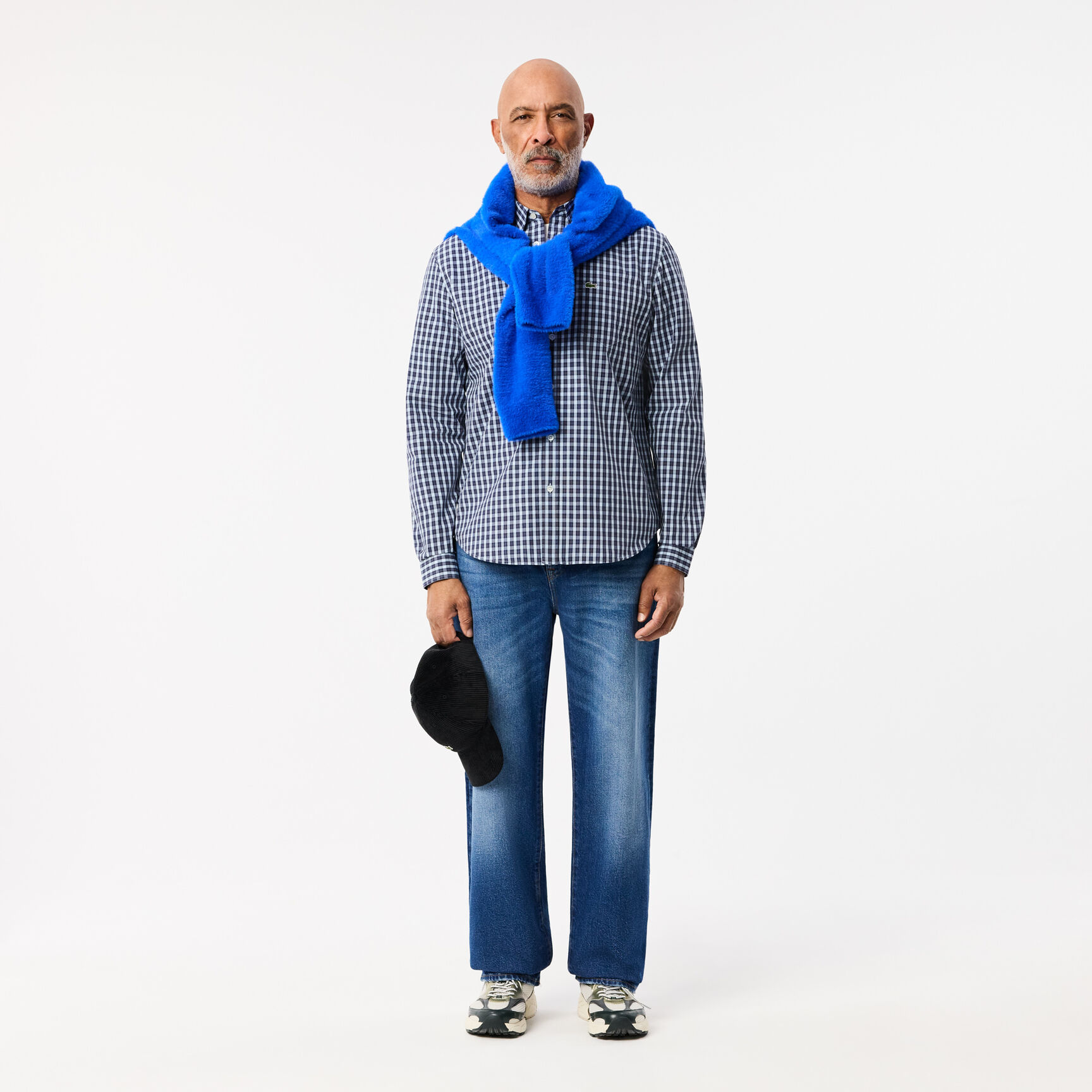 قميص بوبلين مربع Checked Poplin Shirt - CH6981-00-QRN