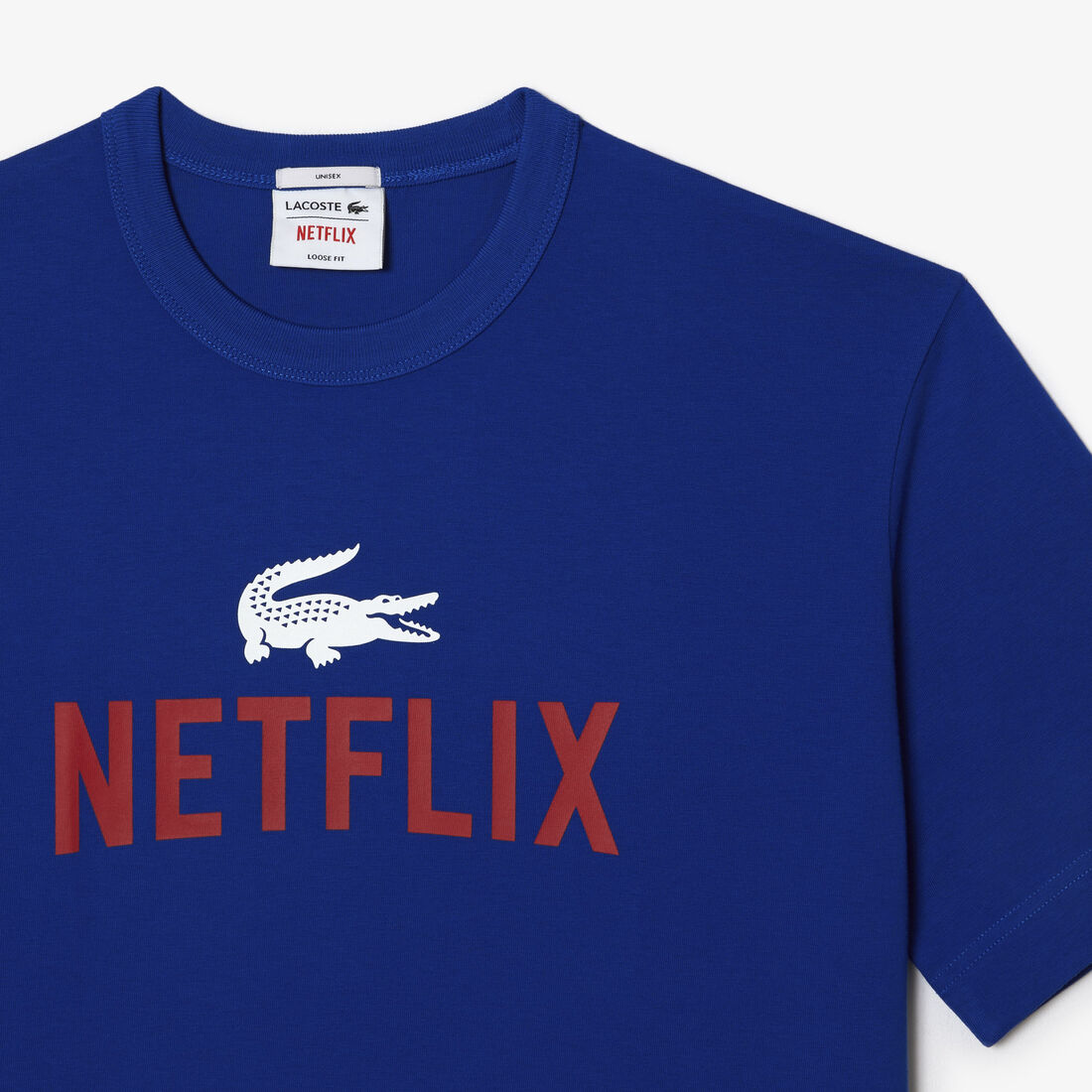 Unisex Lacoste x Netflix Loose Fit Organic Cotton T-shirt Unisex Lacoste x Netflix Loose Fit Organic Cotton T-shirt