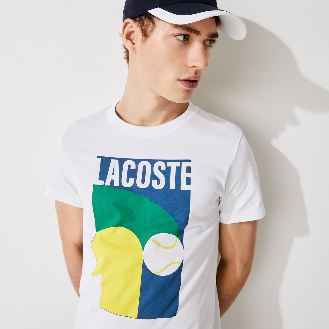 Men's Lacoste SPORT Breathable Graphic Print T-shirt