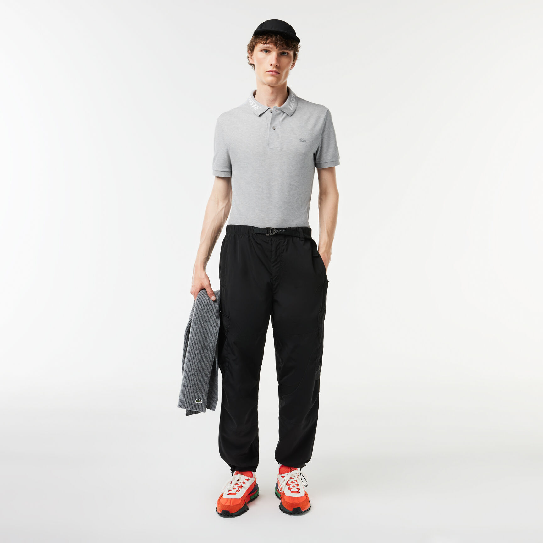 تيشيرت بولو لاكوست بيكيه مطاطي بقصة ضيقة وشعار الماركة للرجال Men's Lacoste Branded Slim Fit Stretch Piqu� Polo - PH9642-00-CCA