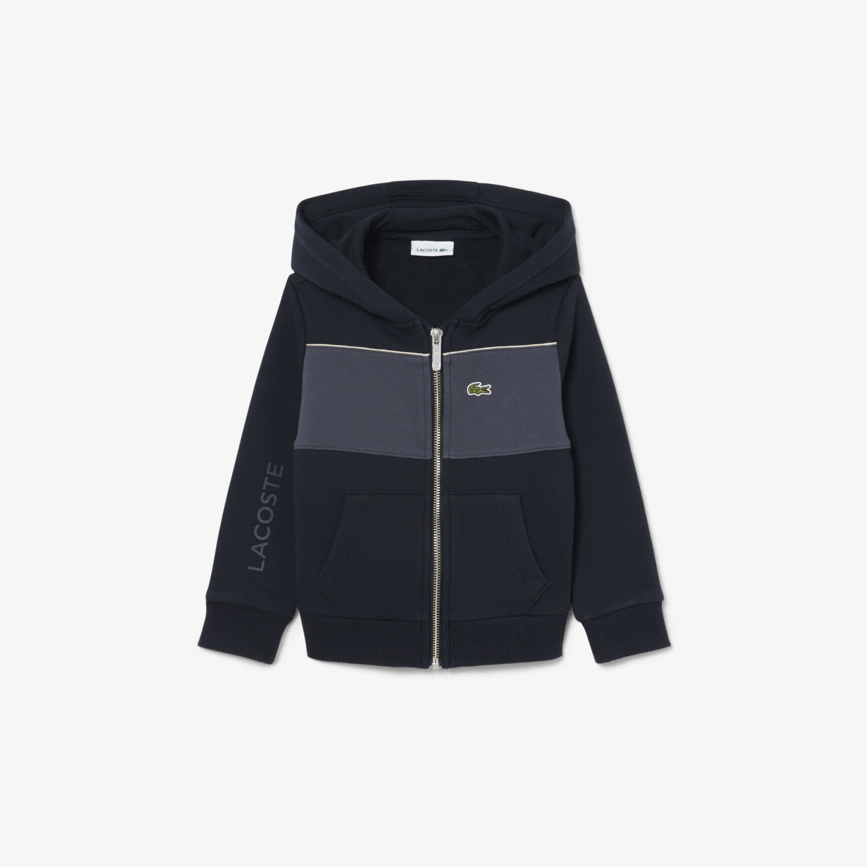 Colorblock Zipped Hoodie - SJ6755-00-350