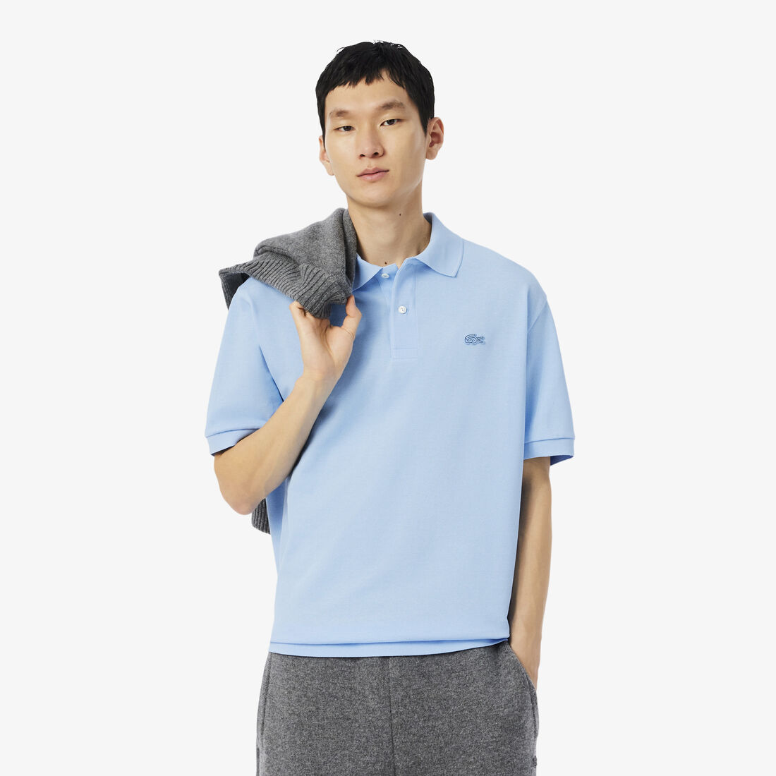 Loose Fit Heavy Pique Polo Shirt - PH7757-00-HBP