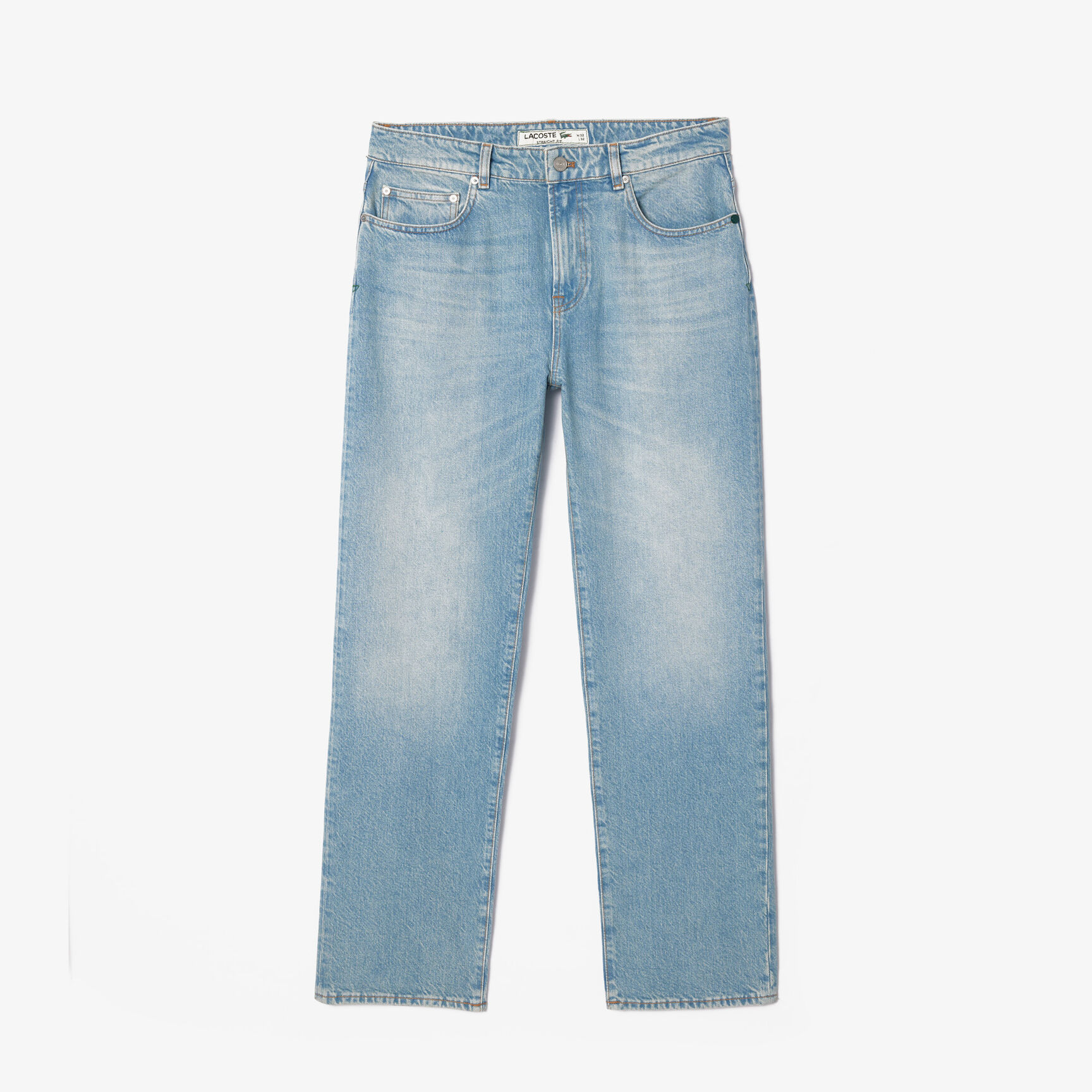 بنطال جينز بقصّة مستقيمة وخمسة جيوب 5 Pocket Straight Cut Indigo Jeans - HH2321-00-MKU